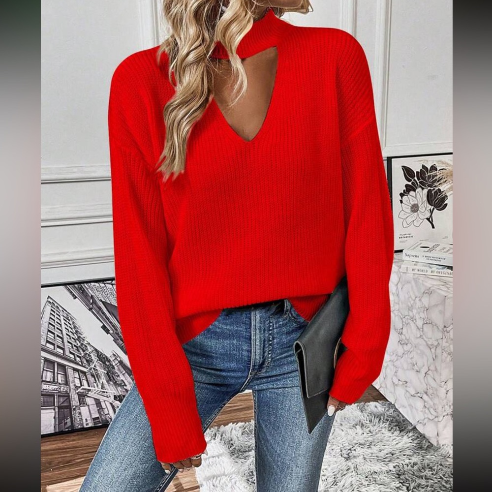 Boho cutout sweater top - Picture 16 of 16